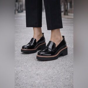 NATURALIZER Black Patent Leather Loafers NEW size